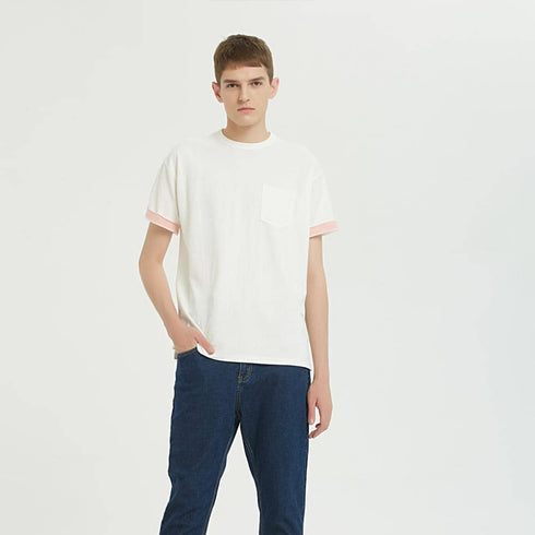 Boysnextdoor 棉麻寬版口袋T-Shirt